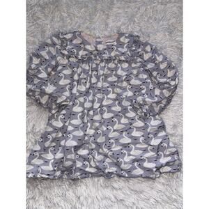 Babaluno toddler girl sz. 18/24 mo. swan design dress. Beautiful quality, soft